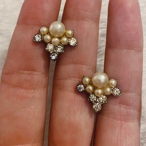Vintage Deco Screw Back Earrings